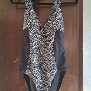 Merona Black and White Swimsuit